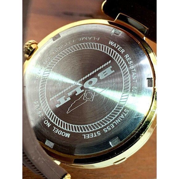 Invicta Women\'s Watch 29138 Bolt Gold Tone Dial Brown Rubber Strap Quart… main image 13